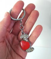 Anahtarlık Harf Kalp Anahtarlık Çanta Araba Cüzdan Süsü Aksesuar thumbnail 2