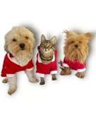 Kırmızı Sevimli Fare Kapşonlu Kedi Tulumu thumbnail 6