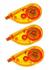 Şerit Daksil 5mmx8 Metre 3 Adet Şerit Düzeltici Twingo Şerit Silici Correction Tape - 1