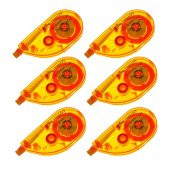 Şerit Daksil 5mmx8 Metre 6 Adet Şerit Düzeltici Twingo Şerit Silici Correction Tape - 1