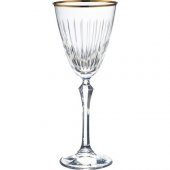 Kcd Lavita Altın Kesme El Dekor Yaldızlı Desenli Cam 6 Adet Ayaklı Bardak Kadeh thumbnail 2