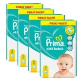 Prima Bebek Bezi Aktif Bebek 2 Beden 288 Adet Fırsat Paketi - 2