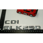 Benz GLK 250 CDI Bagaj Krom Metal 3M 3D Yazı Logo - 4