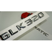 Benz GLK 320 4Matic Bagaj Krom Metal 3M 3D Yazı Logo thumbnail 1