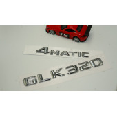 Benz GLK 320 4Matic Bagaj Krom Metal 3M 3D Yazı Logo thumbnail 2