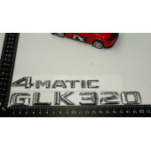 Benz GLK 320 4Matic Bagaj Krom Metal 3M 3D Yazı Logo thumbnail 4