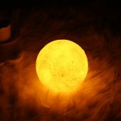 Gün Işığı 3D Ay Gece Lambası Dekoratif Küre Led Başucu Lambası - 1
