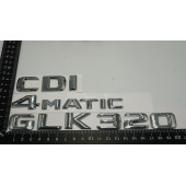 Benz GLK 320 CDI 4Matic Bagaj Krom Metal 3M 3D Yazı Logo thumbnail 4