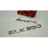 Benz GLK 350 4Matic Bagaj Krom Metal 3M 3D Yazı Logo - 2
