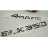 Benz GLK 350 4Matic Bagaj Krom Metal 3M 3D Yazı Logo - 3
