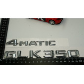 Benz GLK 350 4Matic Bagaj Krom Metal 3M 3D Yazı Logo - 4