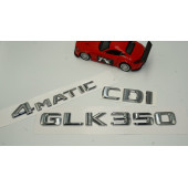 Benz GLK 350 CDI 4Matic Bagaj Krom Metal 3M 3D Yazı Logo - 2