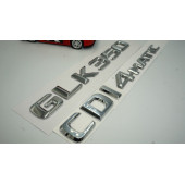 Benz GLK 350 CDI 4Matic Bagaj Krom Metal 3M 3D Yazı Logo - 3