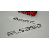 Benz GLS 350 4Matic Bagaj Krom Metal 3M 3D Yazı Logo - 2