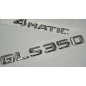 Benz GLS 350 4Matic Bagaj Krom Metal 3M 3D Yazı Logo - 3