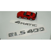 Benz GLS 400 4Matic Bagaj Krom Metal 3M 3D Yazı Logo thumbnail 2