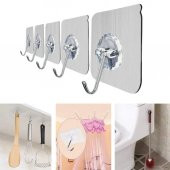 Ultra Güçlü Yapışkanlı 5li Şeffaf Askı - 3