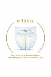 Pure Baby  Organik Pamuklu Cırtlı Bez Tekli Paket 6 Numara Xlarge 96 Adet - 2