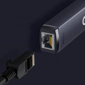 Baseus 100Mbps USB to RJ45 Ethernet Adaptörü,Led Işıklı Tak Çalıştır RJ45 LAN Gibabit Ethernet Portu - 5