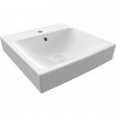 Bocchi Scala TezgahÜstü Lavabo 48x48 Parlak Beyaz 1076-001-0126 - 1