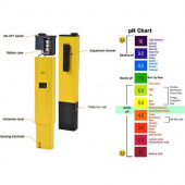 Dijital Ph Metre Su Sıvı Akvaryum Ph Ölçer 2 Adet Kalibrasyon Hediye  A47 - 2