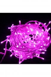 PİNK COLORS LED LİGHT 10 METRE PEMBE LED IŞIK PEMBE İP LED IŞIK PEMBE KABLO IŞIK 220V FİŞLİ PEMBE IŞIK - 2