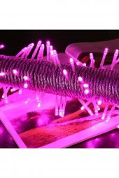 PİNK COLORS LED LİGHT 10 METRE PEMBE LED IŞIK PEMBE İP LED IŞIK PEMBE KABLO IŞIK 220V FİŞLİ PEMBE IŞIK - 3