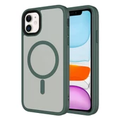 Apple iPhone 11 Kılıf Mat Arka Yüzey Zore Flet Magsafe Kılıf thumbnail 6