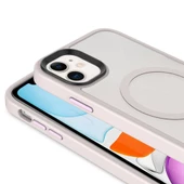 Apple iPhone 11 Kılıf Mat Arka Yüzey Zore Flet Magsafe Kılıf thumbnail 11