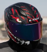 LS2 Rapıd 2 Race Kaıju Fullface Motosiklet Kaskı Gökkuşağı Camlı thumbnail 1