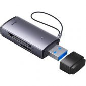 BASEUS USB To SD-Micro SD Hafıza Kart Okuyucu Adaptör, USB 3.0 Led Işıklı Card reader - 1