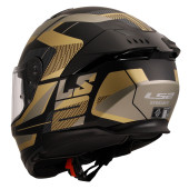Ls2 Stream 2 Road Kapalı Motosiklet Kaskı Mat Siyah-Gold - 3