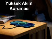 Baseus 1.5Mt Type-C Kablolu Süper Hızlı 15W Gen2 Hızlı Kablosuz Şarj Cihazı Dijital LED Akım Korumalı - 4