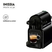 Nespresso D40 BLACK İNİSSİA  Kapsüllü Kahve Makinesi - 2