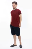 Arnetta 2061 Erkek Düğmeli 3'Lü Pijama Takım - 2