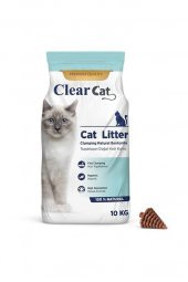 ClearCat Kokusuz Topaklanan  Bentonit Kedi Kumu İnce 10 Lt - 1