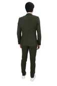 Cengiz İnler Dik Nokta Çizgili Kruvaze Slim Fit Erkek Takım Elbise - 6