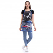 PENUAR BOYA ÖNLÜĞÜ PVC KUMAŞ ŞEFFAF SAX MAVİ - 1