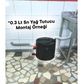 Tankplast YTPE 0.3 Lt Sn Yağ Tutucu-Yağ Ayırıcı-Tezgah Altı Polietilen (HDPE)Yerli Üretim Silindir Tip - 4