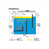 Tankplast YTPE 0.3 Lt Sn Yağ Tutucu-Yağ Ayırıcı-Tezgah Altı Polietilen (HDPE)Yerli Üretim Silindir Tip - 5