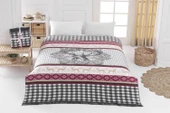 Dolce Bonita Home Çift Kişilik Pamuklu Çift Taraflı Battaniye 180x220 Adali thumbnail 1