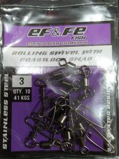 EFFE KLİPS  Rolling Swivel Coastlock Snap PAKET - 2