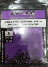 EFFE KLİPS  Rolling Swivel Coastlock Snap PAKET - 11