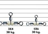 CROSSLİNE ROLLİNG SWİVEL  (T ) PAKET FIRDÖNDÜ  NO :10 - 8