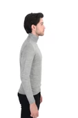 Cengiz İnler Yarım Balıkçı Düz Slim Fit Erkek Triko - 3
