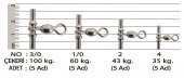 EFFE BLACK NICKEL T-FIRDÖNDÜ 5,Lİ PAKET - 1/0 - NUMARA - 11