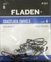 FLADEN - KLİPS COASTLOCK SWİVELS- 6-8-10- PAKET - 3