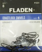 FLADEN - KLİPS COASTLOCK SWİVELS- 6-8-10- PAKET - 5