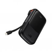 Baseus 20W 10000mAh İphone Lightning Şarj Kablolu Dijital Ekranlı Powerbank, Akım ve Isı Korumalı - 1