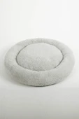 Cookie Pet Sherpa Polar Yıkanabilir Yuvarlak Köpek Kedi Yatağı 50 Açık Gri - 1